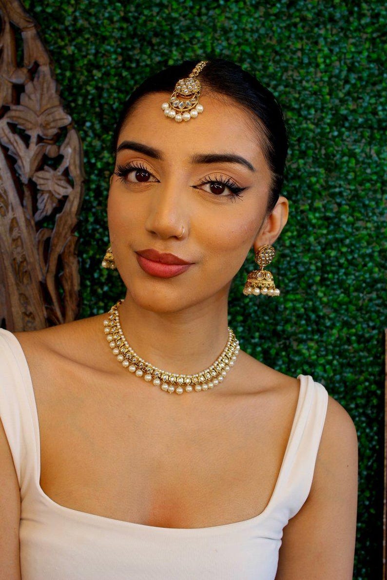 Jaina Faux Kundan Set