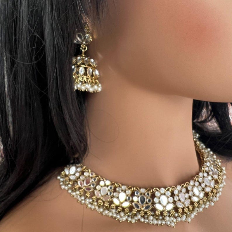 Vaali Mirrored Necklace Set
