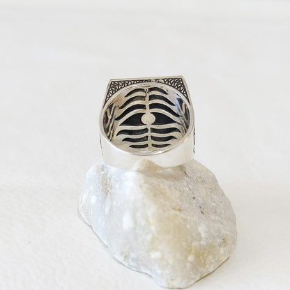 925 Sterling Silver Scales of Justice Ring