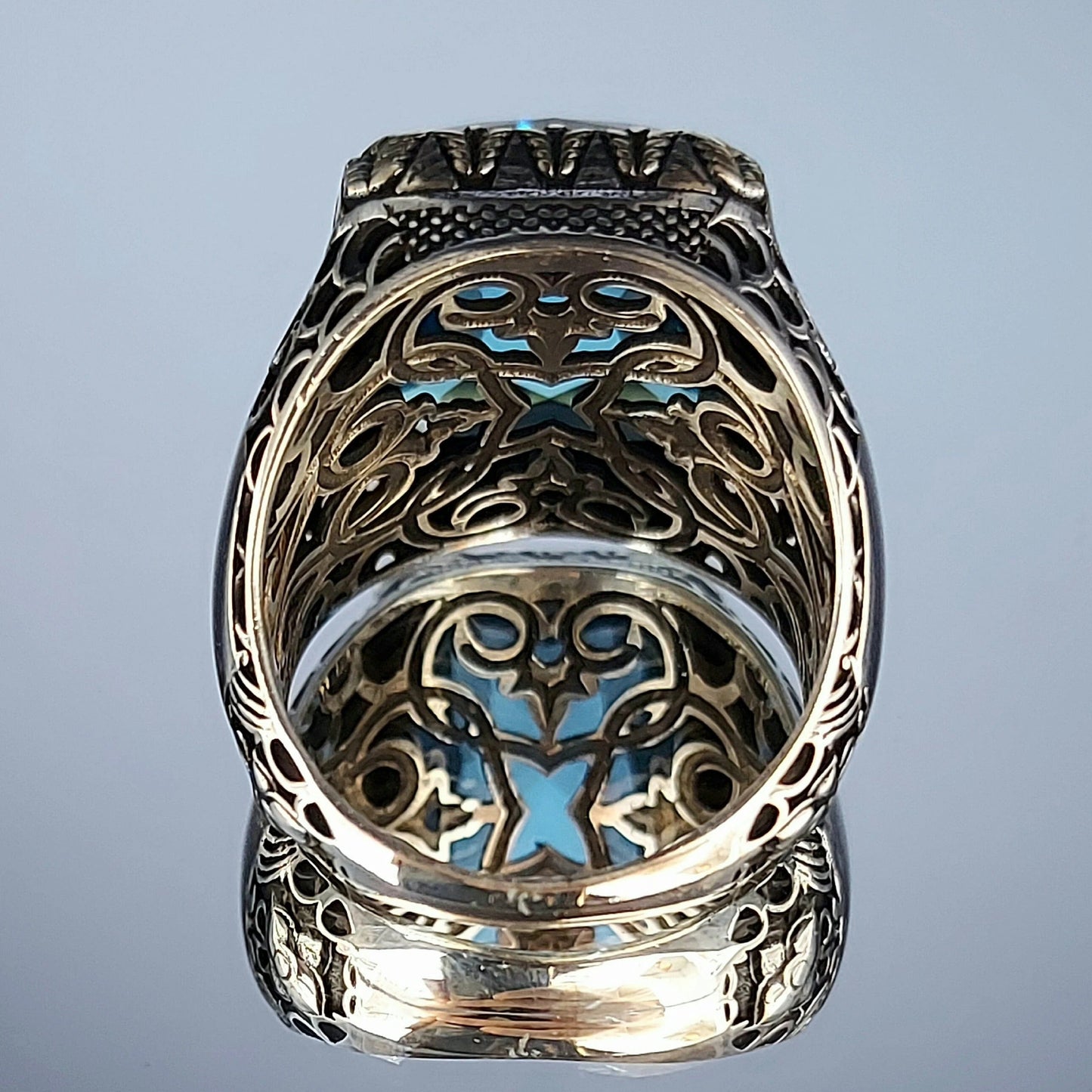 Aquamarine Gemstone Handmade Sterling Silver