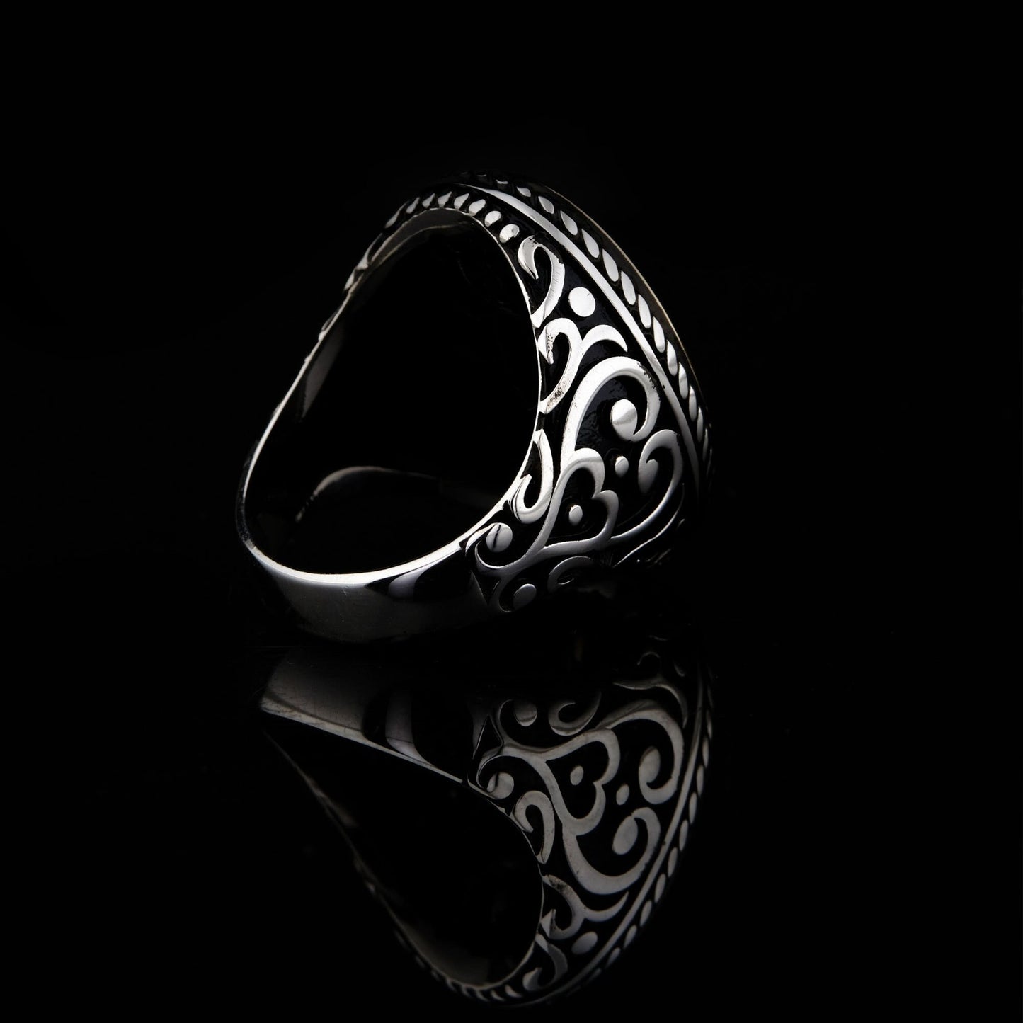 Silver Islamic Ring, Surah Al Falaq Ring