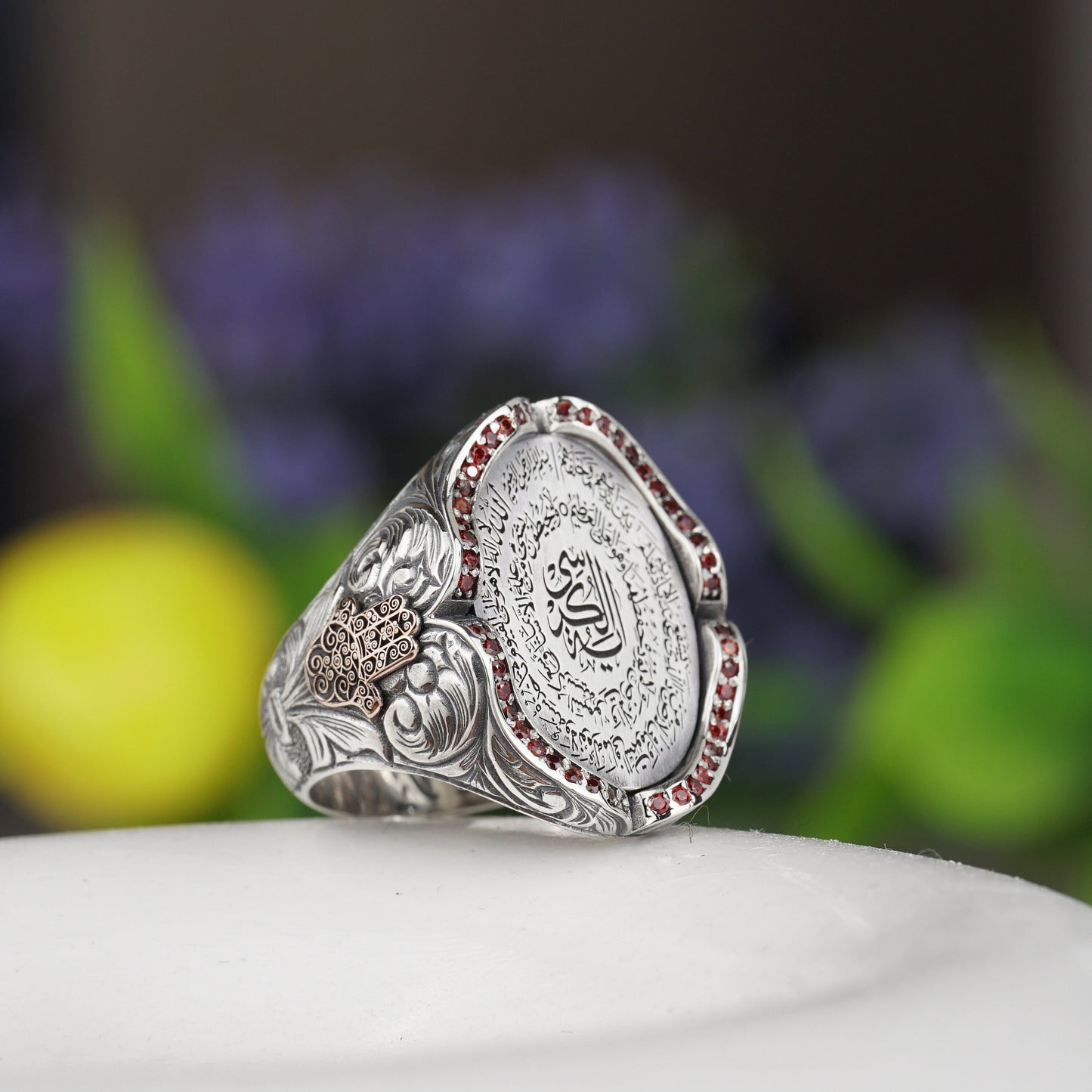 Sterling Silver Ayat Al Kursi Ring