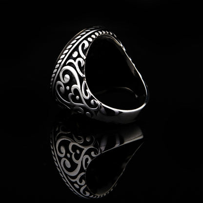 Silver Islamic Ring, Surah Al Falaq Ring