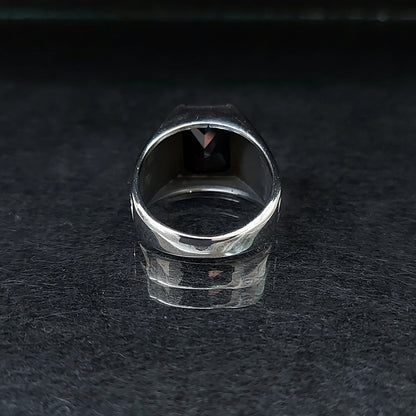 Silver Onyx Stone Ring