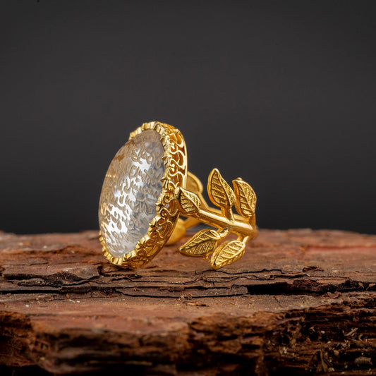 Najaf Gold Plated Silver Women Ring