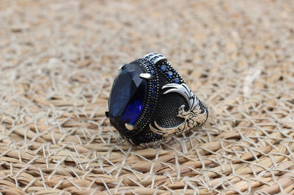 Sapphire Handmade Men's Ring