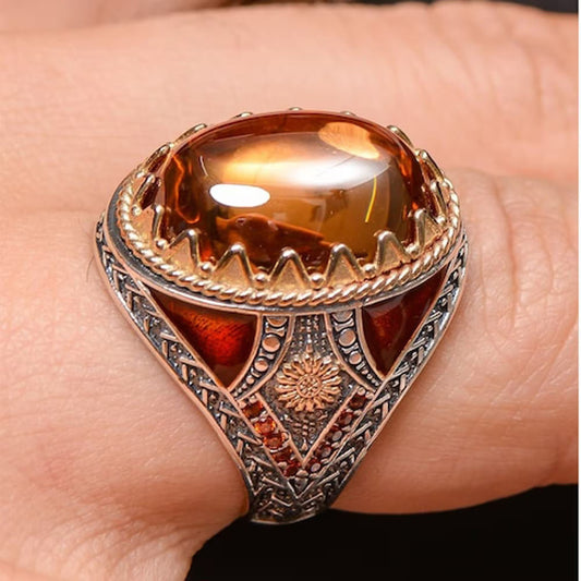 Turkish 925 Sterling Silver Men's Ring