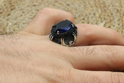 Sapphire Handmade Men's Ring