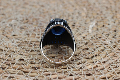 Sapphire Handmade Men's Ring