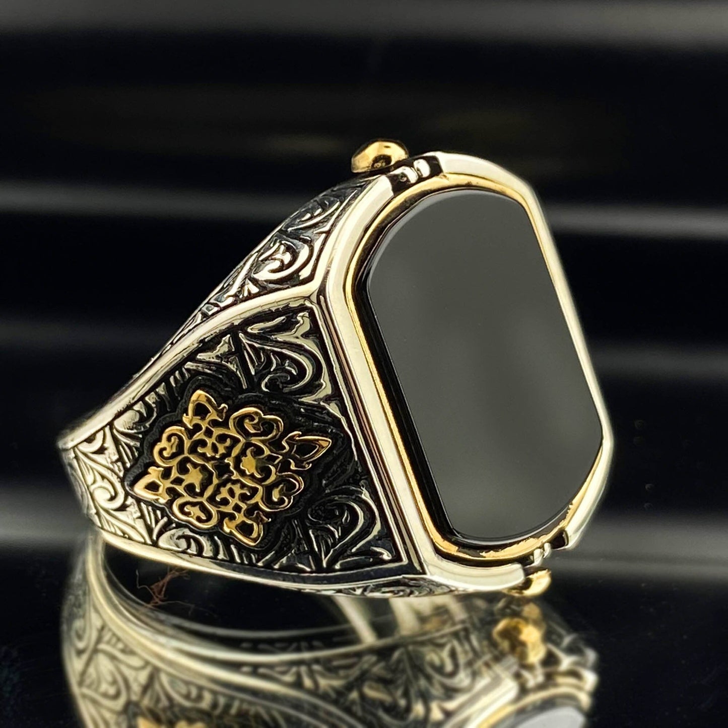 Onyx Islamic Handmade Silver Ring Most Loved