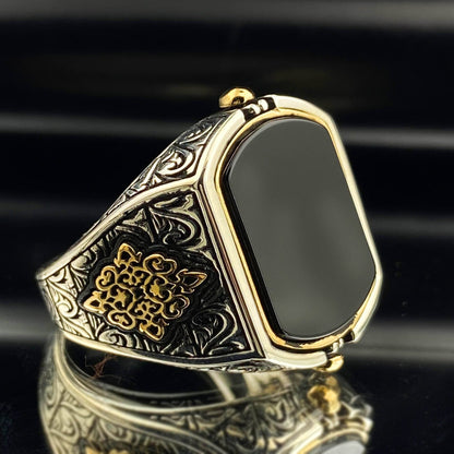 Onyx Islamic Handmade Silver Ring Most Loved