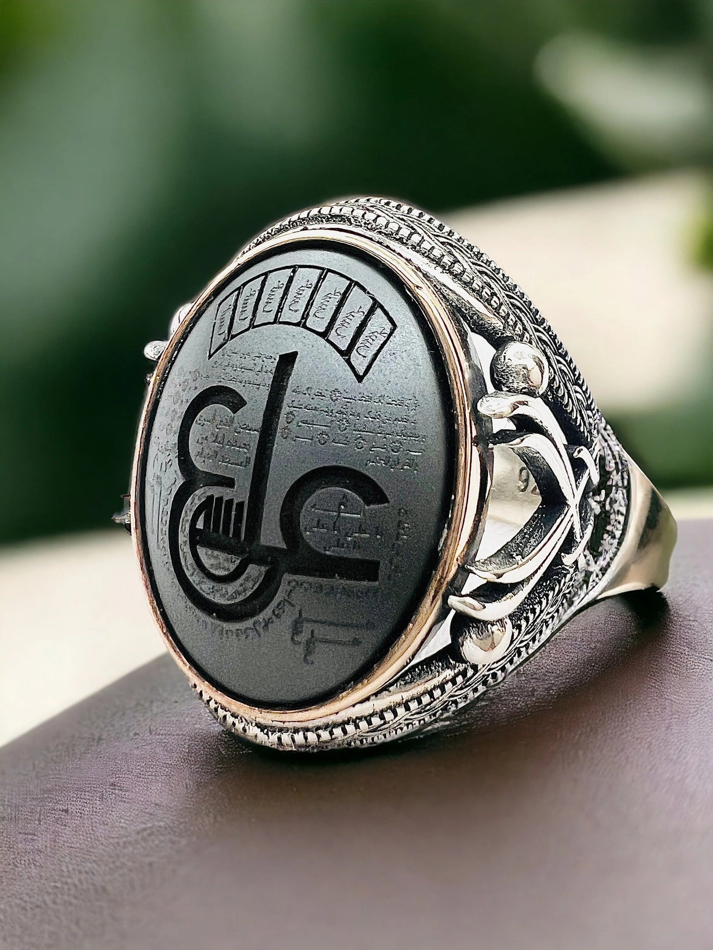 Ayn Ali Amulet Hematite Sini Islamic Ring