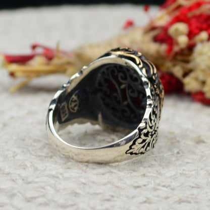 Turkish Handmade Agate Men's Ring