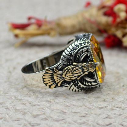 Turkish 925 Sterling Silver Eagle Design Ring