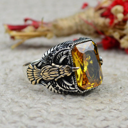 Turkish 925 Sterling Silver Eagle Design Ring