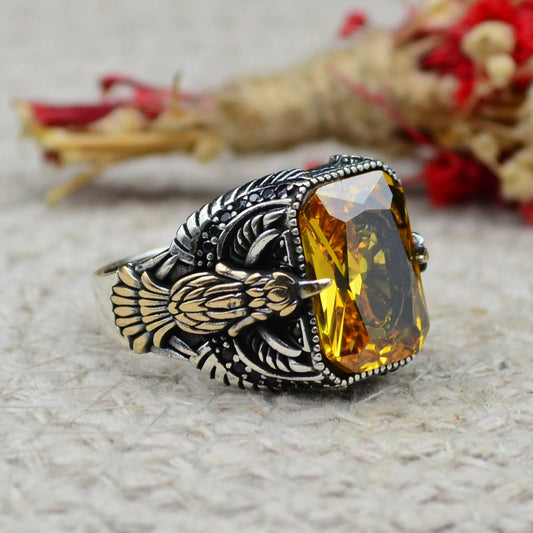 Turkish 925 Sterling Silver Eagle Design Ring