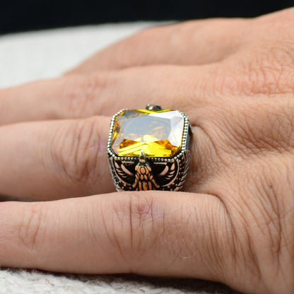 Turkish 925 Sterling Silver Eagle Design Ring