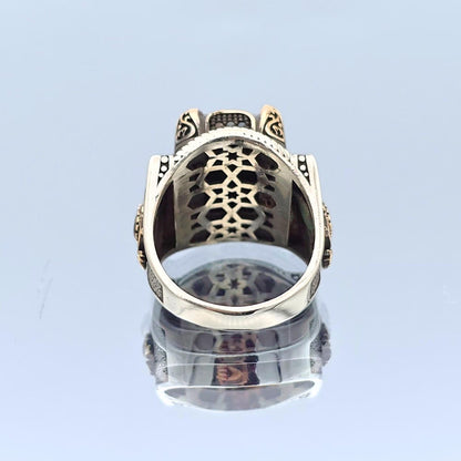 Men Black Onyx Stone Ring