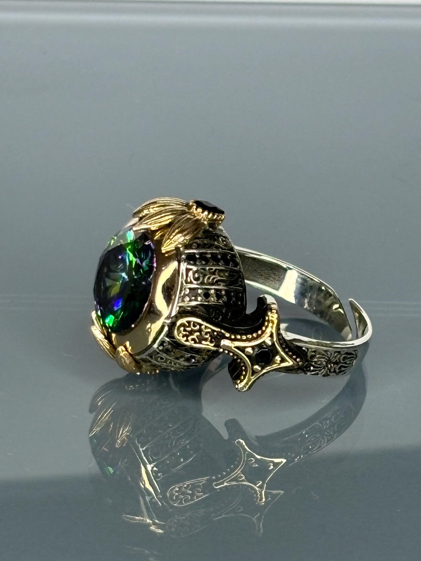 Handmade Turkish 925 Sterling Silver Men's Ring Most Loved