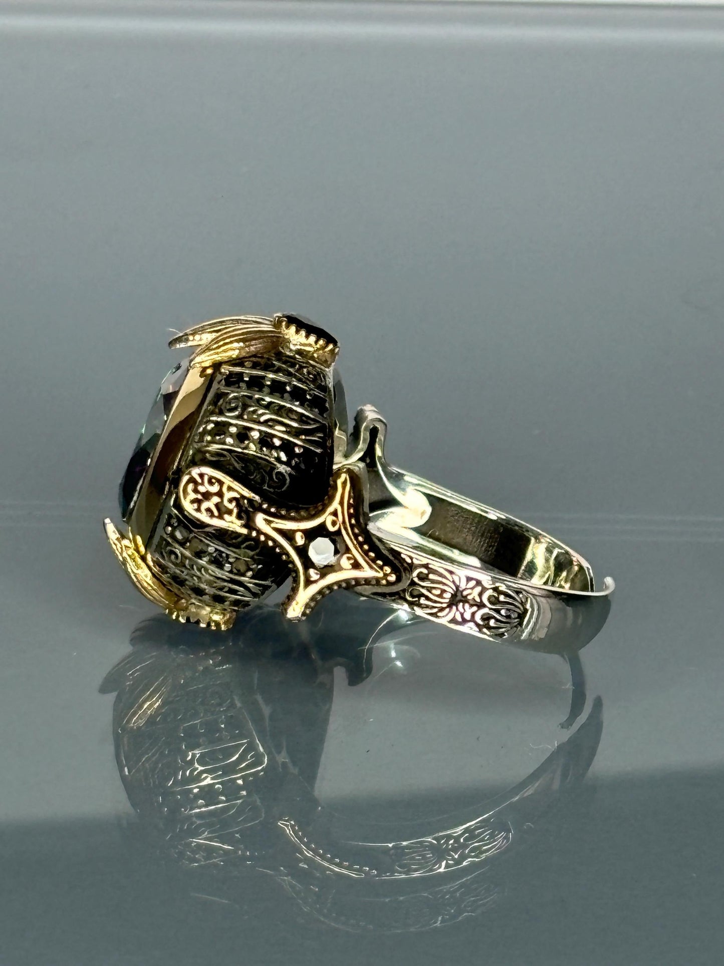 Handmade Turkish 925 Sterling Silver Men's Ring Most Loved