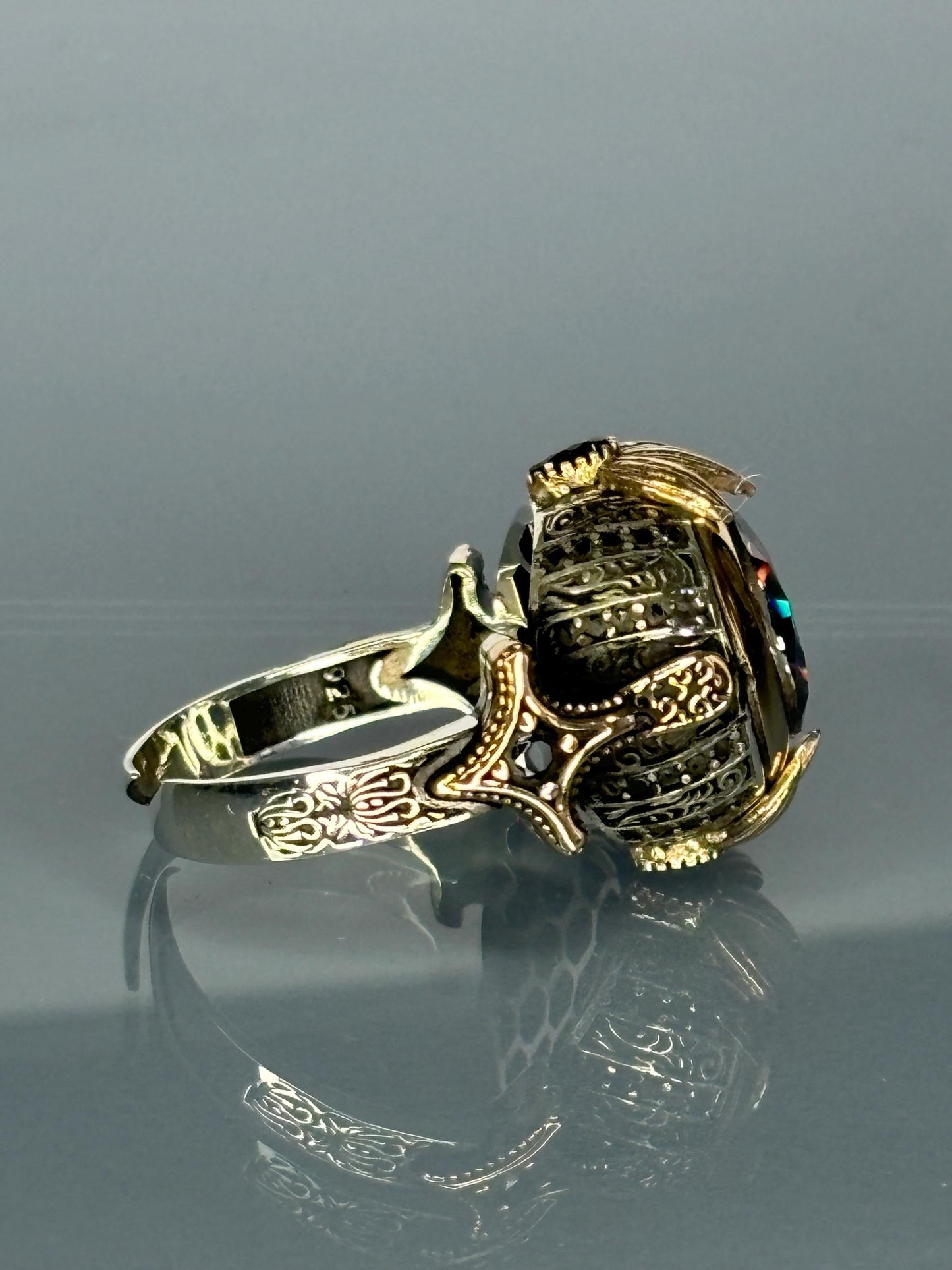 Handmade Turkish 925 Sterling Silver Men's Ring Most Loved