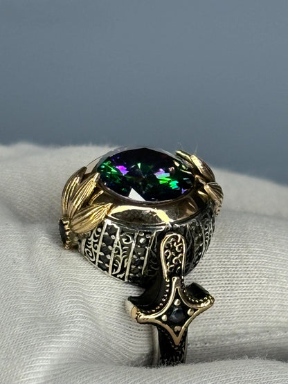 Handmade Turkish 925 Sterling Silver Men's Ring Most Loved