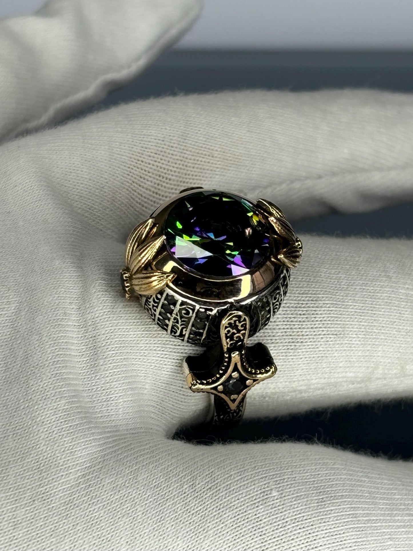 Handmade Turkish 925 Sterling Silver Men's Ring Most Loved