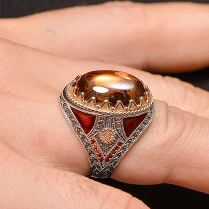 Turkish 925 Sterling Silver Men's Ring
