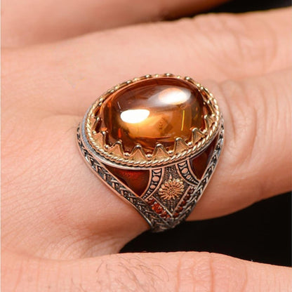 Turkish 925 Sterling Silver Men's Ring