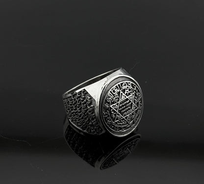 Solomon Islamic Custom Sterling Silver Ring Most Loved