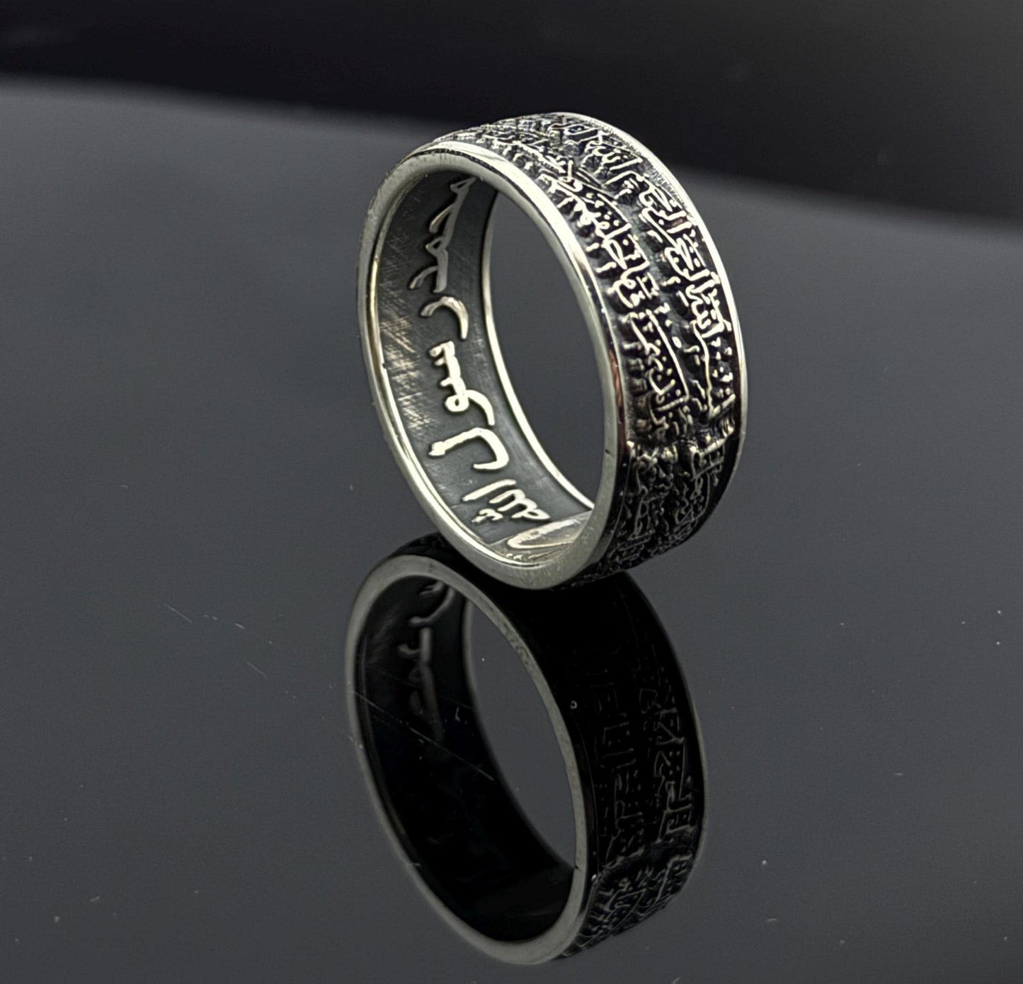 Custom Engraving Men Embossed Design Ring