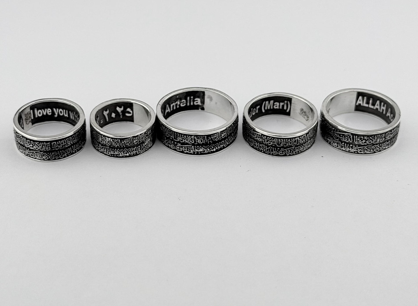 Custom Engraving Men Embossed Design Ring