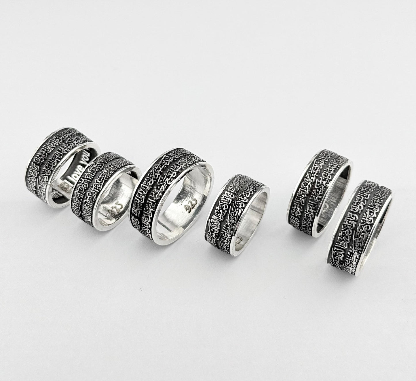 Custom Engraving Men Embossed Design Ring