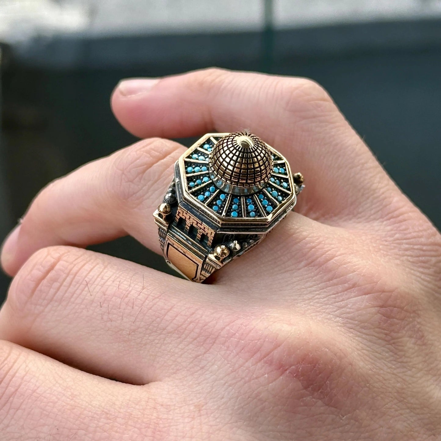 Silver Handmade Mosque Ring