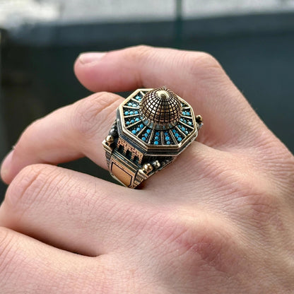 Silver Handmade Mosque Ring