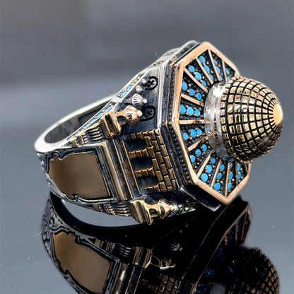 Silver Handmade Mosque Ring