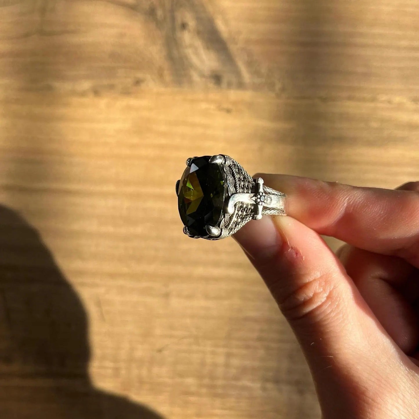 Peridot Sultan Ring for Men