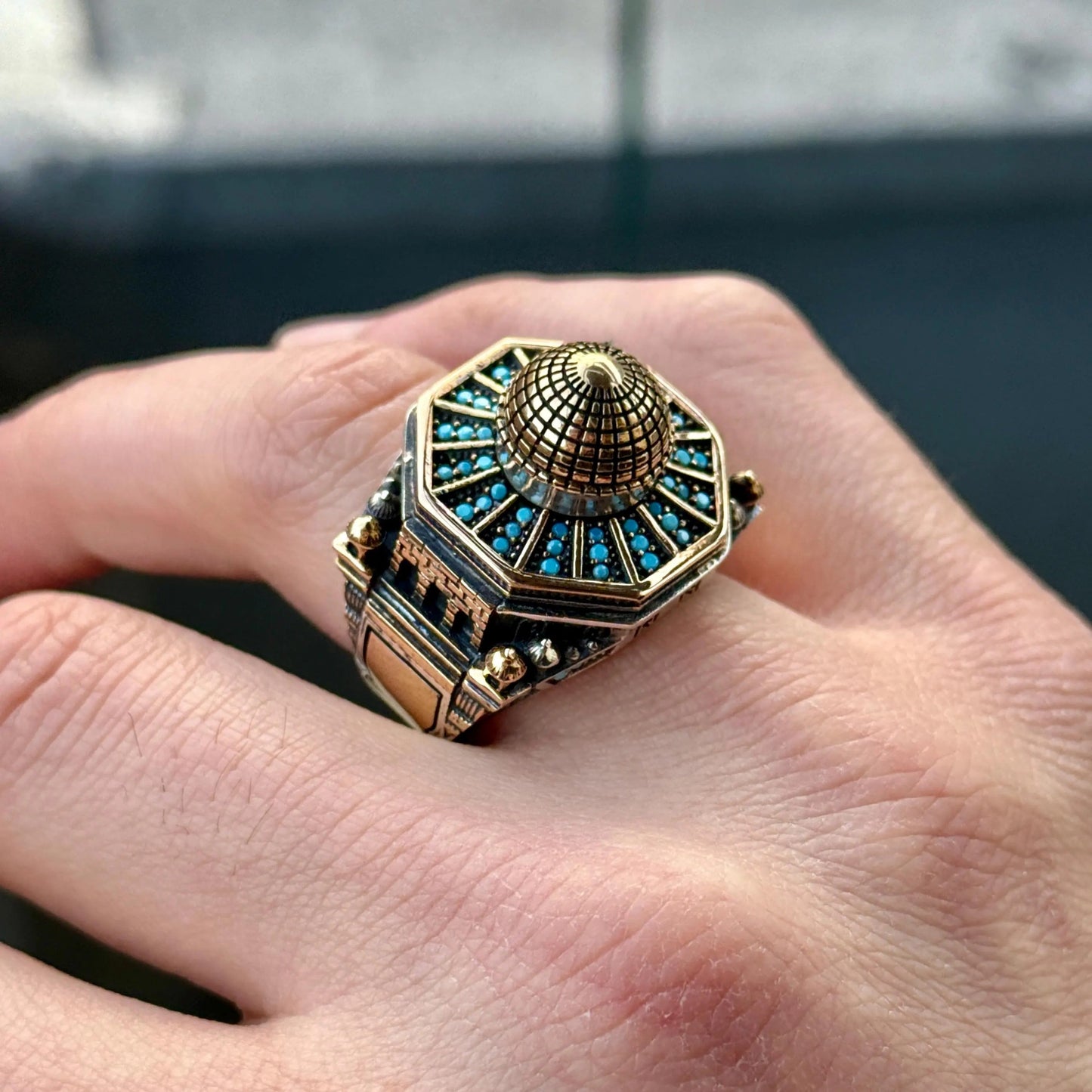 Silver Handmade Mosque Ring