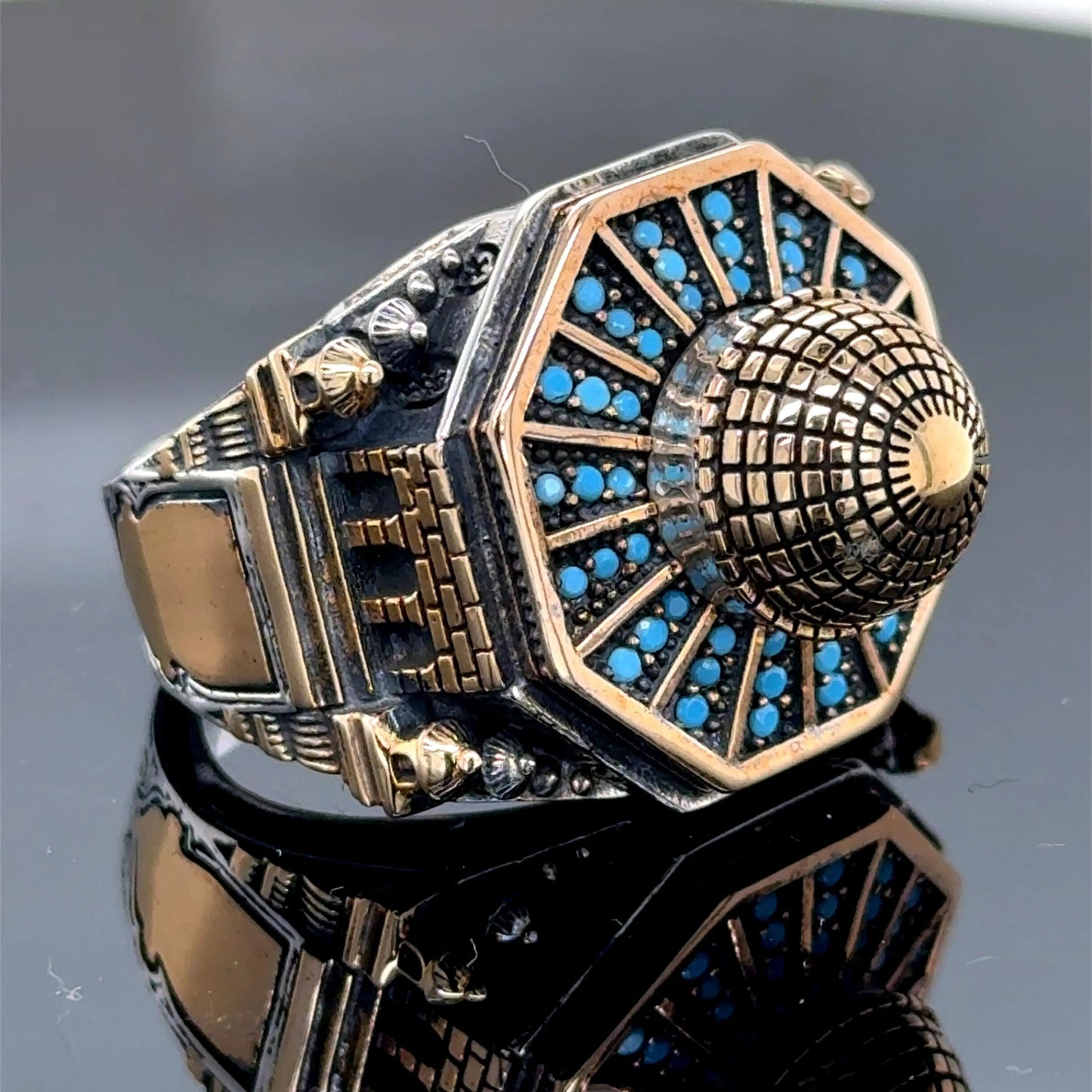Silver Handmade Mosque Ring