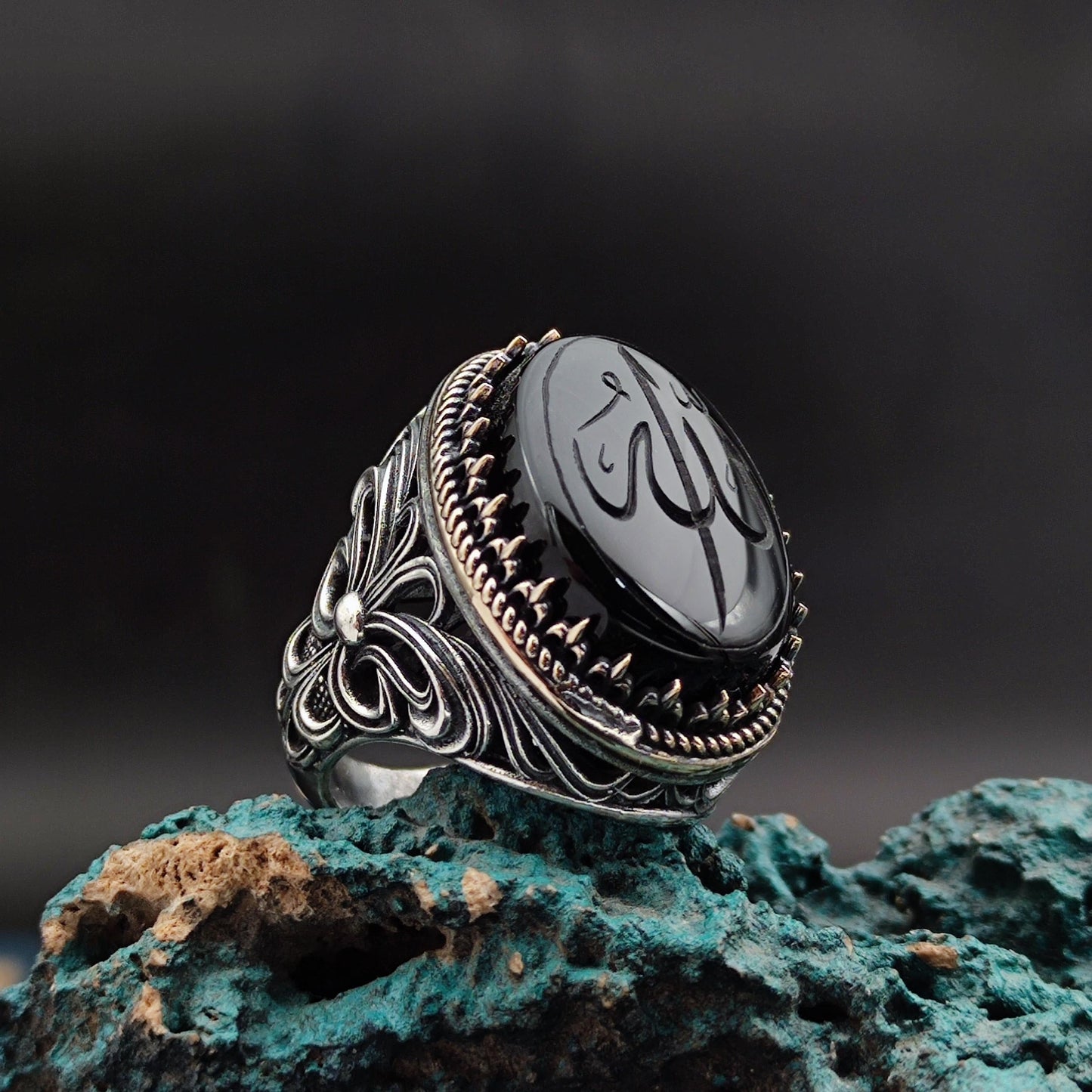 ALLAH Carved Onyx Stone