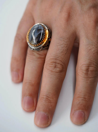 Handmade Sterling Silver Luxury Men's Ring