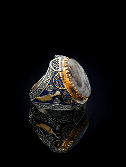 Handmade Sterling Silver Luxury Men's Ring