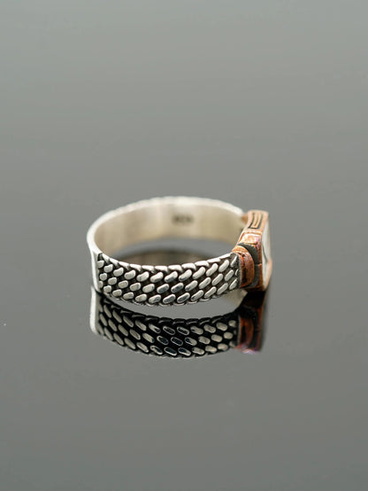 Handmade Sterling Silver Double Zulfiqar Sword Ring
