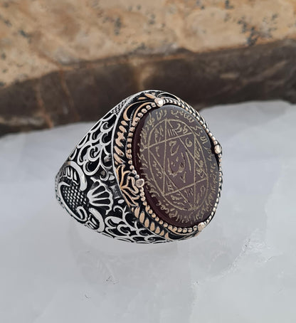 Handmade 925 Silver Seal of Solomon Ring