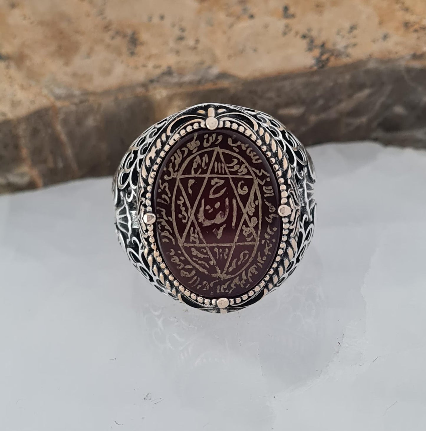 Handmade 925 Silver Seal of Solomon Ring