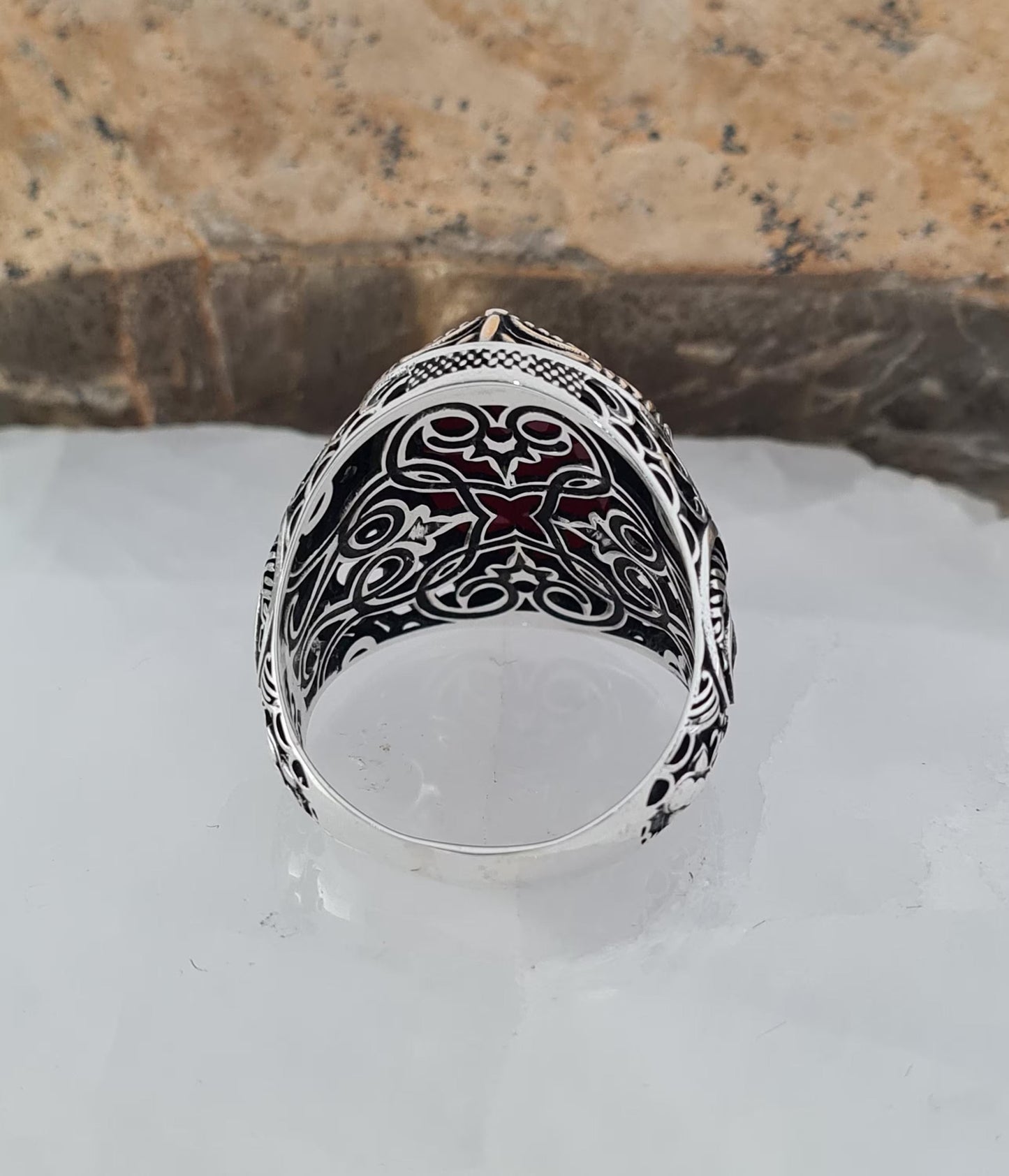Handmade 925 Silver Seal of Solomon Ring