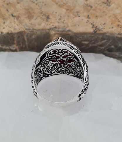 Handmade 925 Silver Seal of Solomon Ring