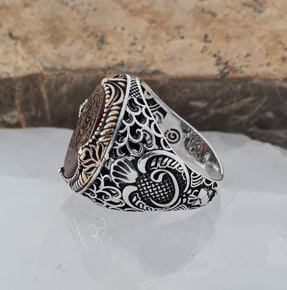 Handmade 925 Silver Seal of Solomon Ring