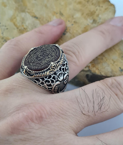 Handmade 925 Silver Seal of Solomon Ring