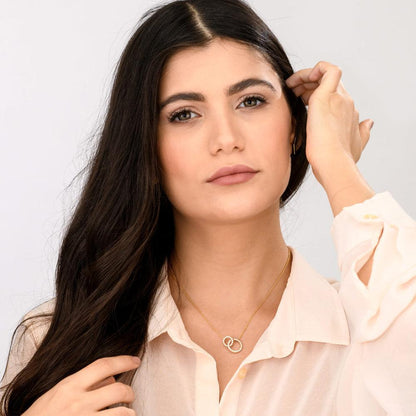 DOUBLE ECLIPSE NECKLACE